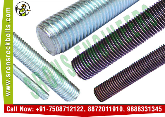 threaded rods threaded bars manufacturers exporters in India Punjab Ludhiana