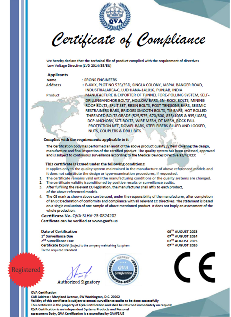 srons engineers ce certificate